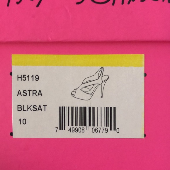 Betsey Johnson Black Satin Dress Shoes - Picture 5 of 6